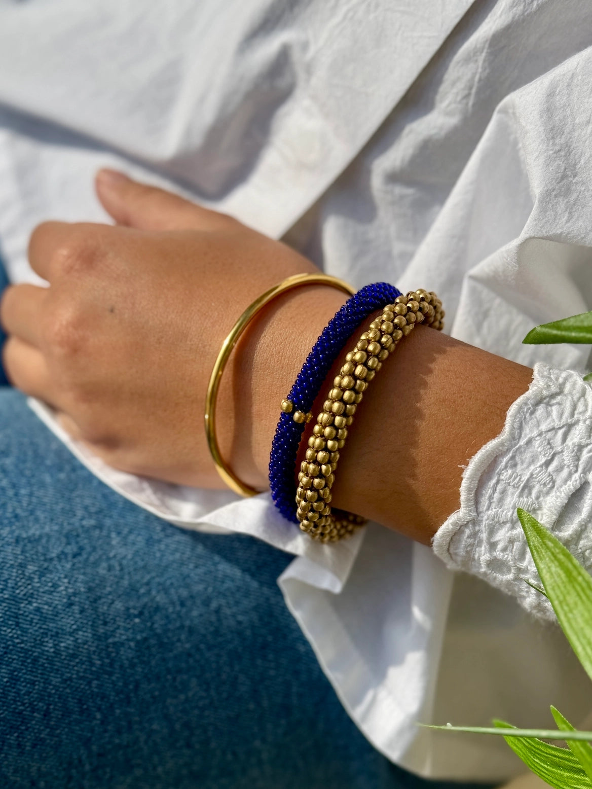 Nepalesiskt armband Blå från Maison Kizo®