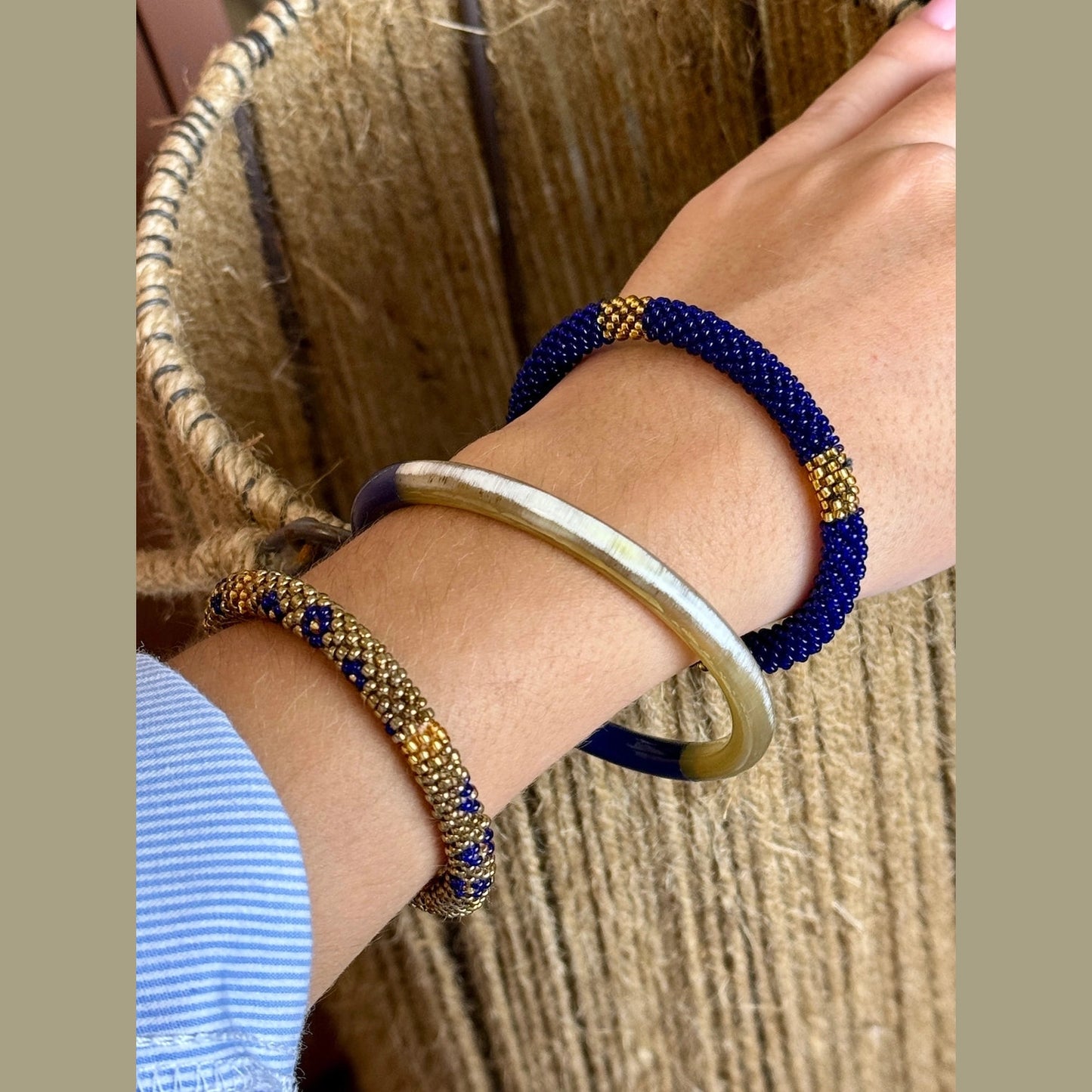 Nepalesiskt armband Blå från Maison Kizo®