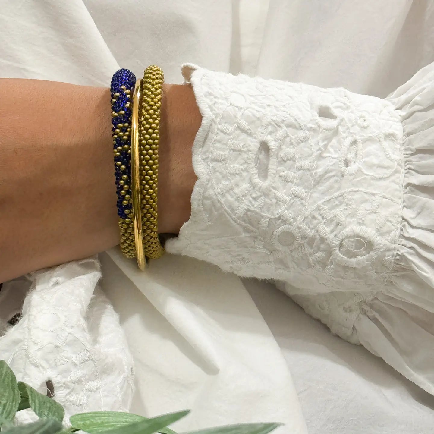 Nepalesiskt armband Blå