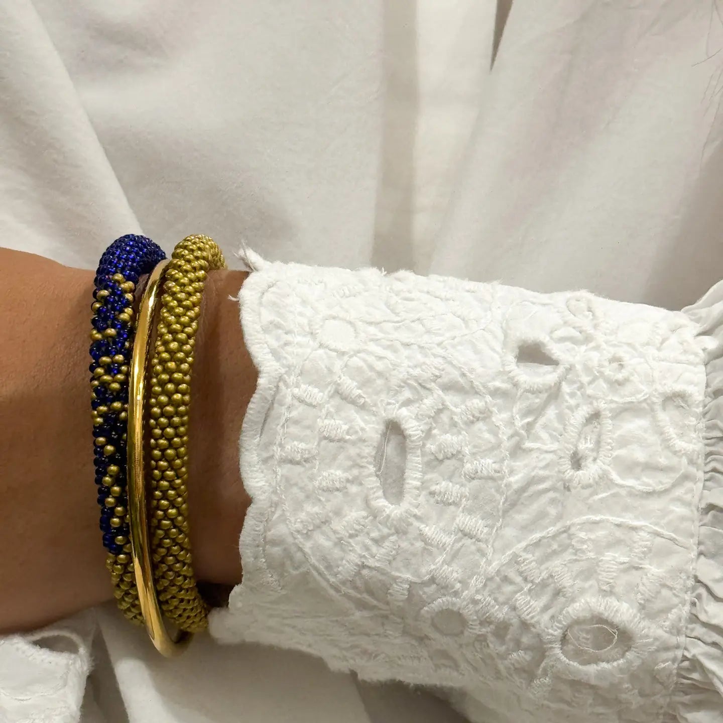 Nepalesiskt armband Blå